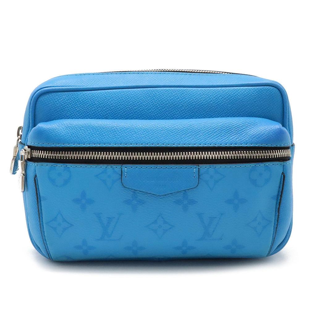 LOUIS VUITTON Taigarama Bumbag Outdoor Body Bag Waist Shoulder Blue